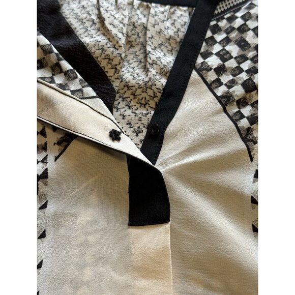 Twelfth Street By Cynthia Vincent Silk Blouse Women Large Babydoll Modern Career - Picture 6 of 15